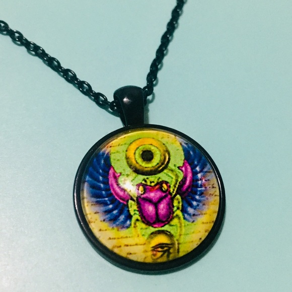 Other - Egyptian Scarab Pendant & Chain / Necklace